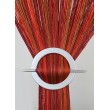 Firana MAKARON czerwony-bordowy-miedziany cieniowany gładki 300x250cm